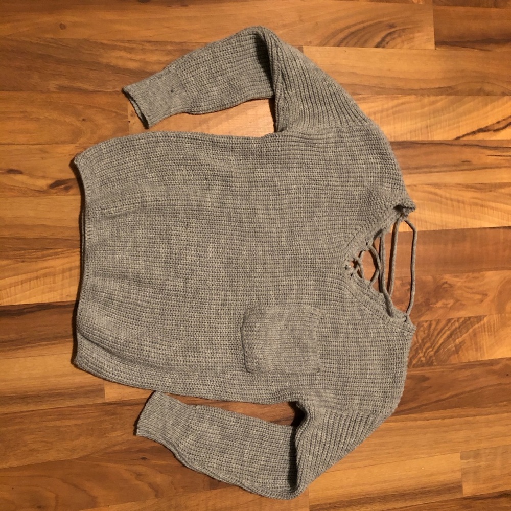 Gray sweater